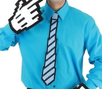 Click to get 8Bit Pixel Necktie BlueBlack