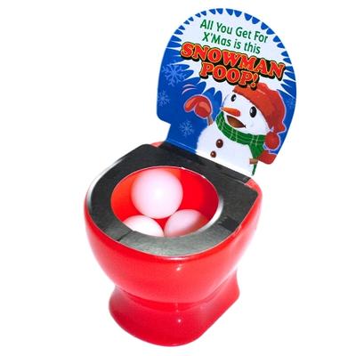 Click to get Snowman Toilet Gumballs