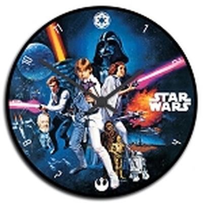 Click to get Star Wars 135 Cordless Wood Wall Clock