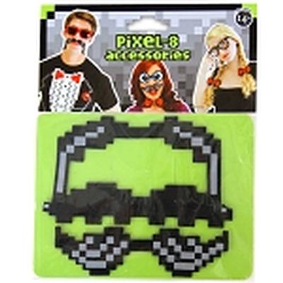 Click to get 8 Bit Pixel Mustache Set